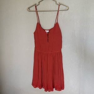 Cotton embroidered day dress